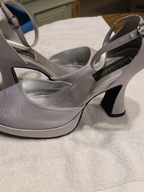 Unlisted Lilac-Silver Platform Mary Jane Heels